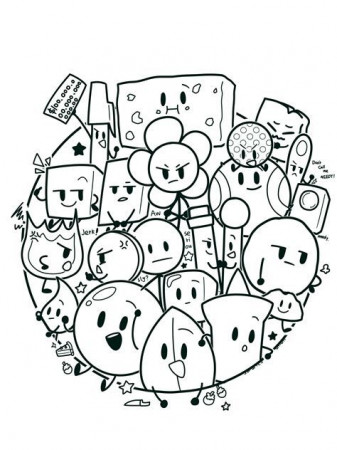 BFDI coloring pages