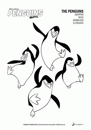 Penguin Of Madagascar Coloring Pages | Best Coloring Page Site