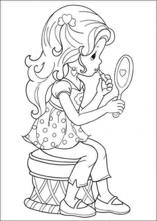 Coloring Library: Make Up Coloring Pages For Girls ...