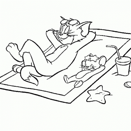 Tom And Jerry Coloring Pages For Kids Printable Free Coloing Free ...