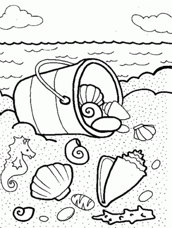 Seashells Coloring Page