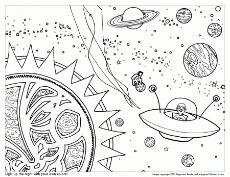 Outer Space For Kids - Coloring Pages for Kids and for Adults