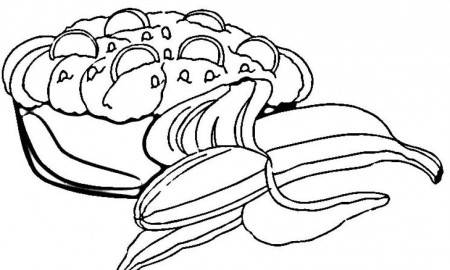 Banana Split - Coloring Pages for Kids and for Adults