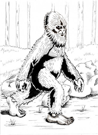 Bigfoot Coloring Pages