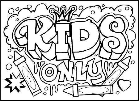 graffiti monster Colouring Pages (page 2)