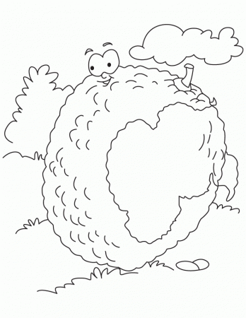 cartoon Lychee coloring pages for kids | Great Coloring Pages