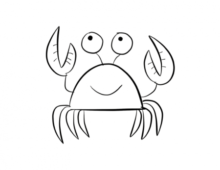 Crab Coloring Sheet
