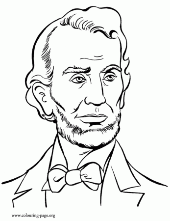 President's Day - Abraham Lincoln coloring page