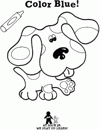 Blues Clues coloring sheets | weird things