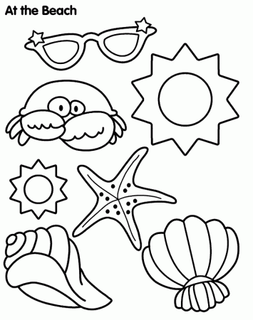 Free Printable Beach Scene Coloring Pages - High Quality Coloring ...