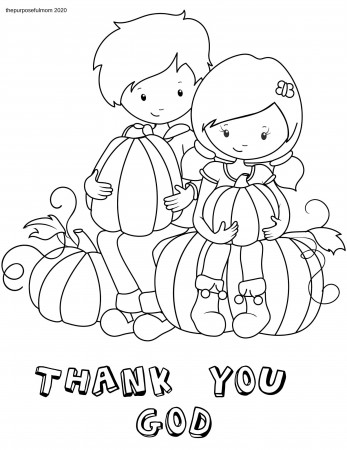 Free Printable Thank You God Coloring Pages {for Kids!} - The Purposeful Mom