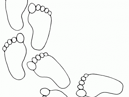 Download Footprints Coloring Page | Ziho Coloring