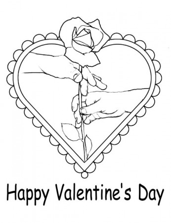 Hearts And Roses Coloring Pages - GetColoringPages.com