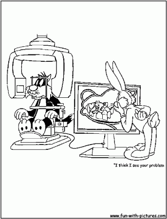 Sylvester Xray Coloring Page Looney Tunes Pages Free Printable Colouring  For Taz – Stephenbenedictdyson