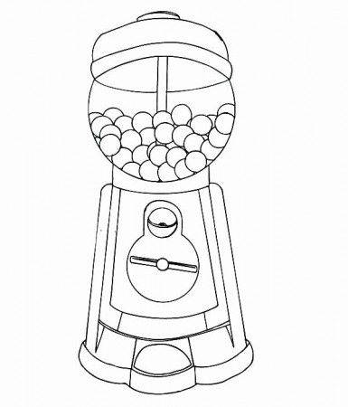 Gumball Machine Coloring Page Beautiful Gumball Machine Coloring Page at  Getcolorings | Gumball machine, Coloring pages, Frozen coloring pages