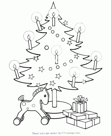 BlueBonkers : Christmas Tree Coloring Pages - 6