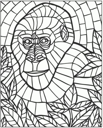 free coloring pages of animal mosaic - VoteForVerde.com
