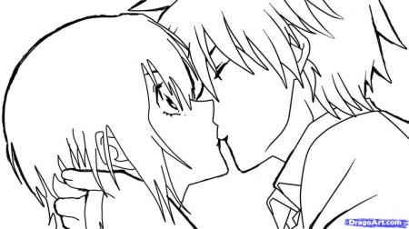 How to Sketch an Anime Kiss, Step by Step, Anime People, Anime, Draw  Japanese Anime, Draw Manga, FREE Online Drawing … | Anime kiss, Kissing  drawing, Online drawing