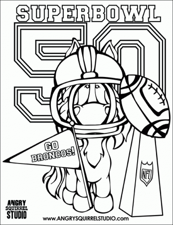 Denver Broncos Printable - Coloring Pages for Kids and for Adults