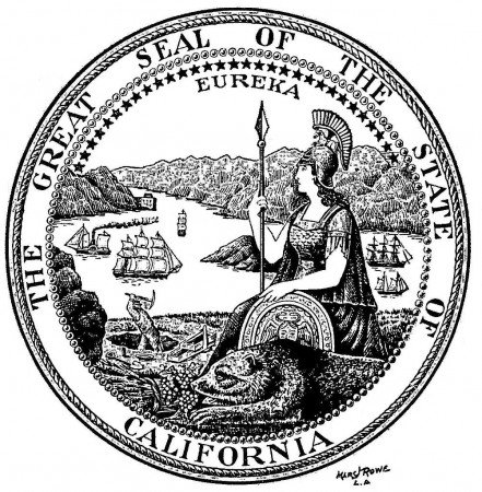 California State Seal Coloring Page