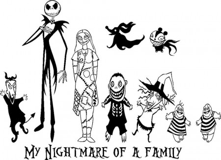 7 Pics of Nightmare Before Christmas Coloring Pages - Nightmare ...