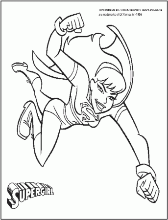 supergirl Printable Coloring Pictures | DCComics |