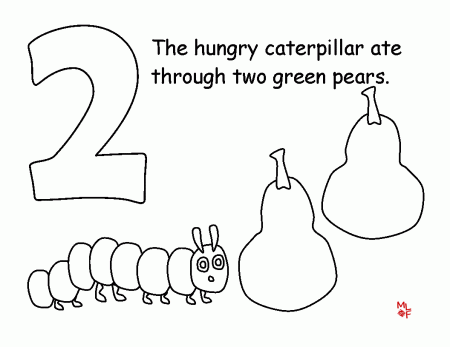 Free Printable Very Hungry Caterpillar Coloring Pages | Coloring Page