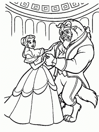Beauty And The Beast Coloring Pages Free Printable - High Quality ...