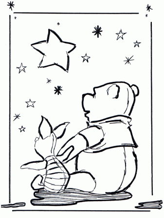 Pooh and Piglet Coloring Page | Kids Coloring Page