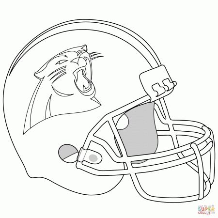 Carolina Panthers Helmet coloring page | Free Printable Coloring Pages