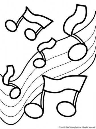 Music Coloring Pages | Music Notes 2 | Free printable coloring ...