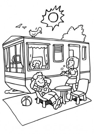 Free Printable Camping Coloring Pages