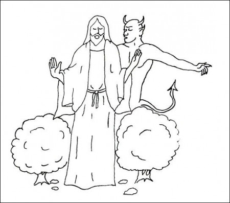17 Elegant Collection Of Temptation Of Jesus Coloring Page ...
