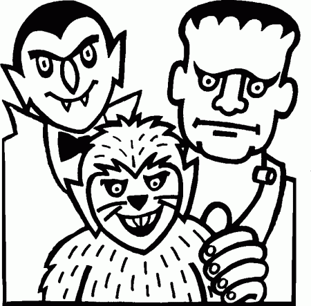 Scary Halloween Coloring Pages | Coloring pages wallpaper