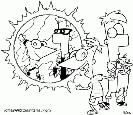 Phineas And Ferb Coloring Pages - Free Printable Coloring Pages 