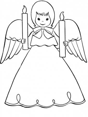 Coloring Pictures Angel Coloring Pages - Christmas Coloring Pages 