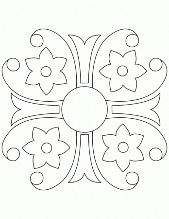 Diwali rangoli pages Colouring Pages