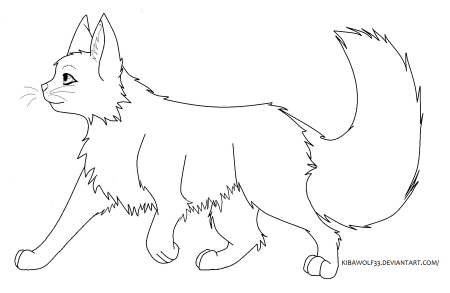Warrior Cats Couple Lineart by 