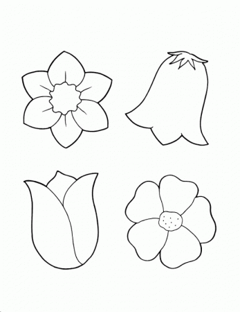 Coloring Pages Of Spring Flowers