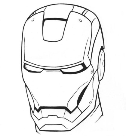 pages or iron man coloring mask