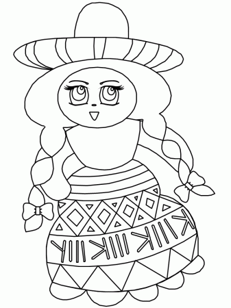 Printable Mexico 1 Countries Coloring Pages