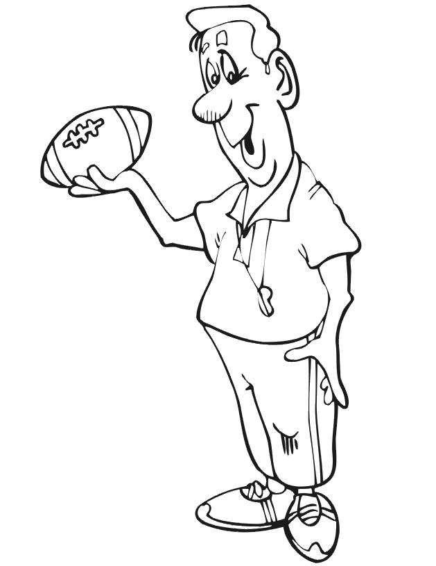 Football coloring pages 1 / Football / Kids printables coloring pages