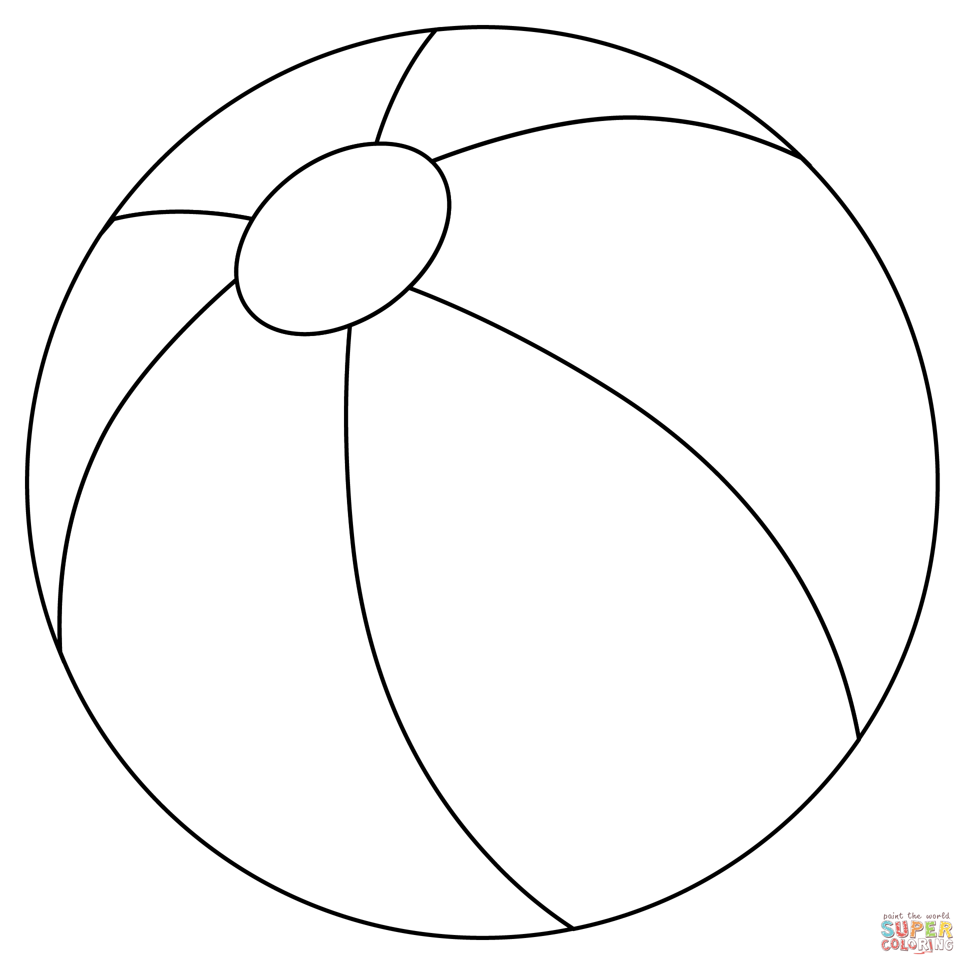 Beach Ball coloring page | Free Printable Coloring Pages