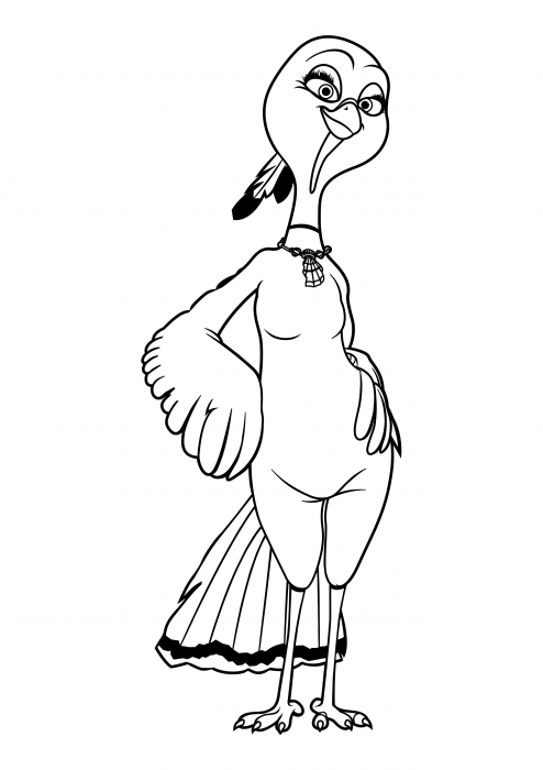 Jenny coloring pages, Turkeys: Back to the Future coloring pages -  Colorings.cc