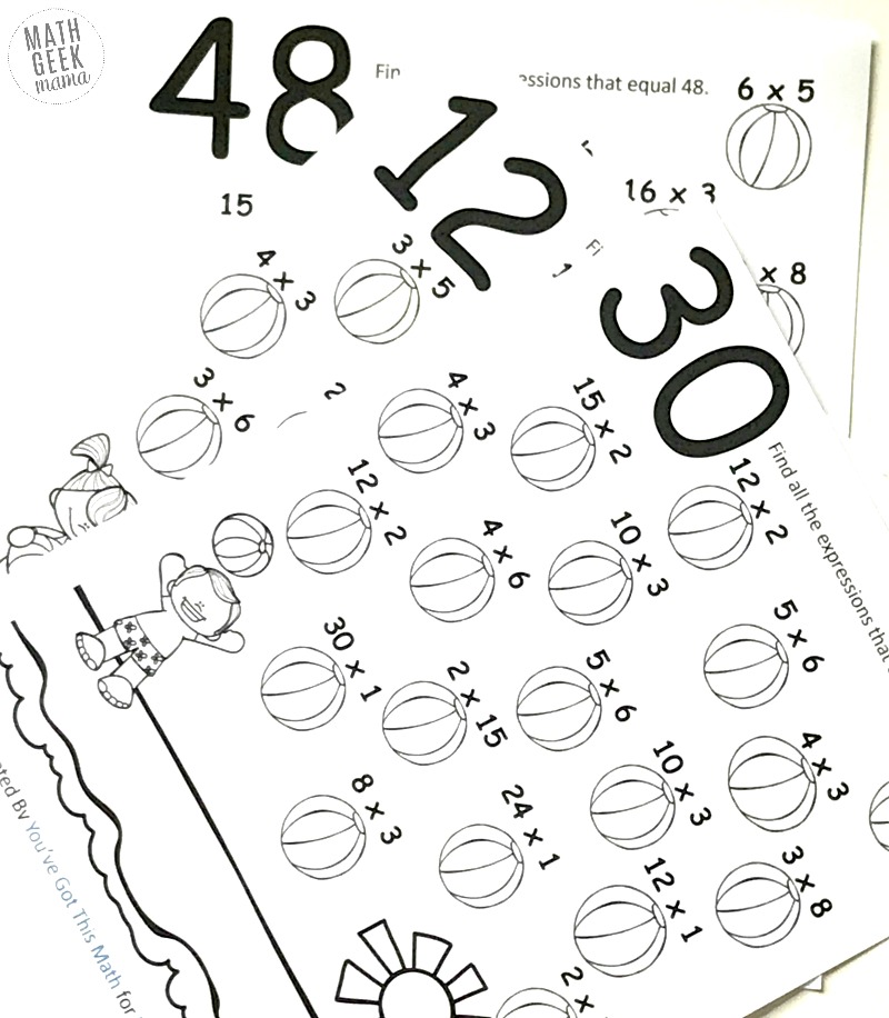 Multiplication Coloring Pages: Easy Practice for Kids {FREE}