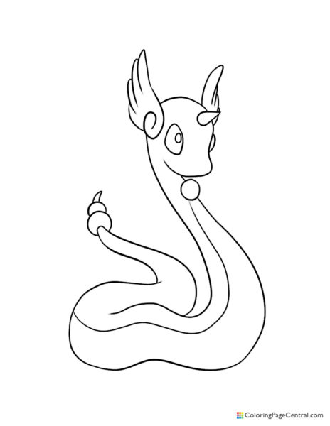 Dratini | Coloring Page Central