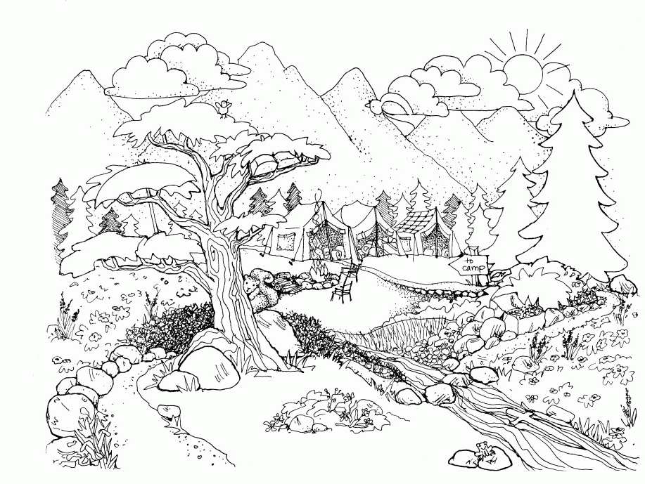 Landscape Coloring Pages - Best Coloring Pages For Kids