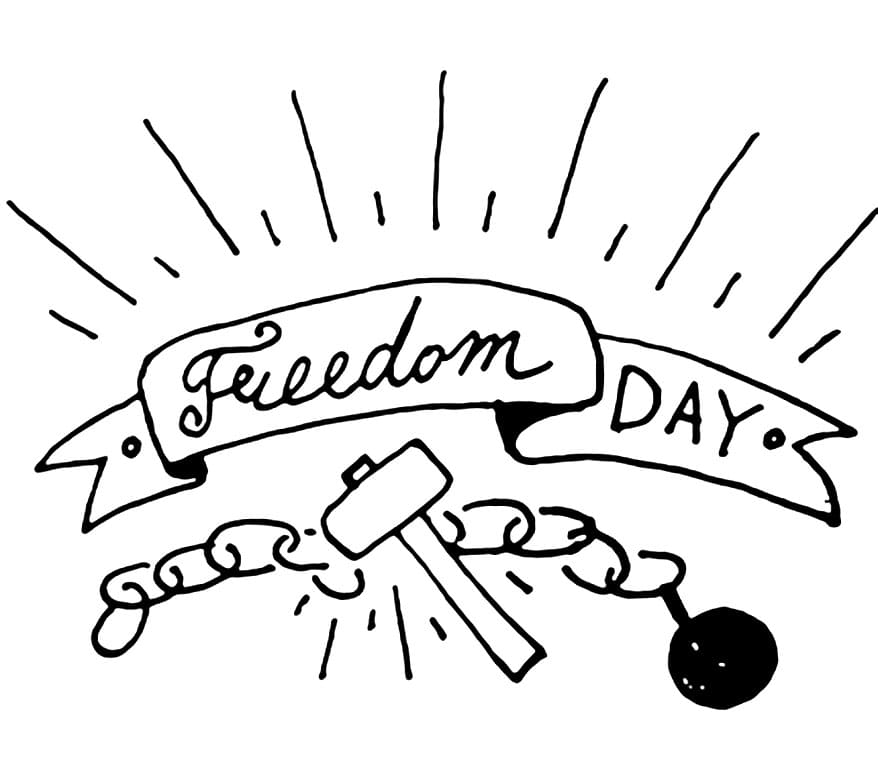 Juneteenth Freedom Day Coloring Page - Free Printable Coloring Pages for  Kids