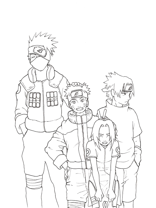 Naruto Coloring Pages - Coloringpages1001.com