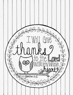 Christian Thanksgiving - Coloring Pages for Kids and for Adults